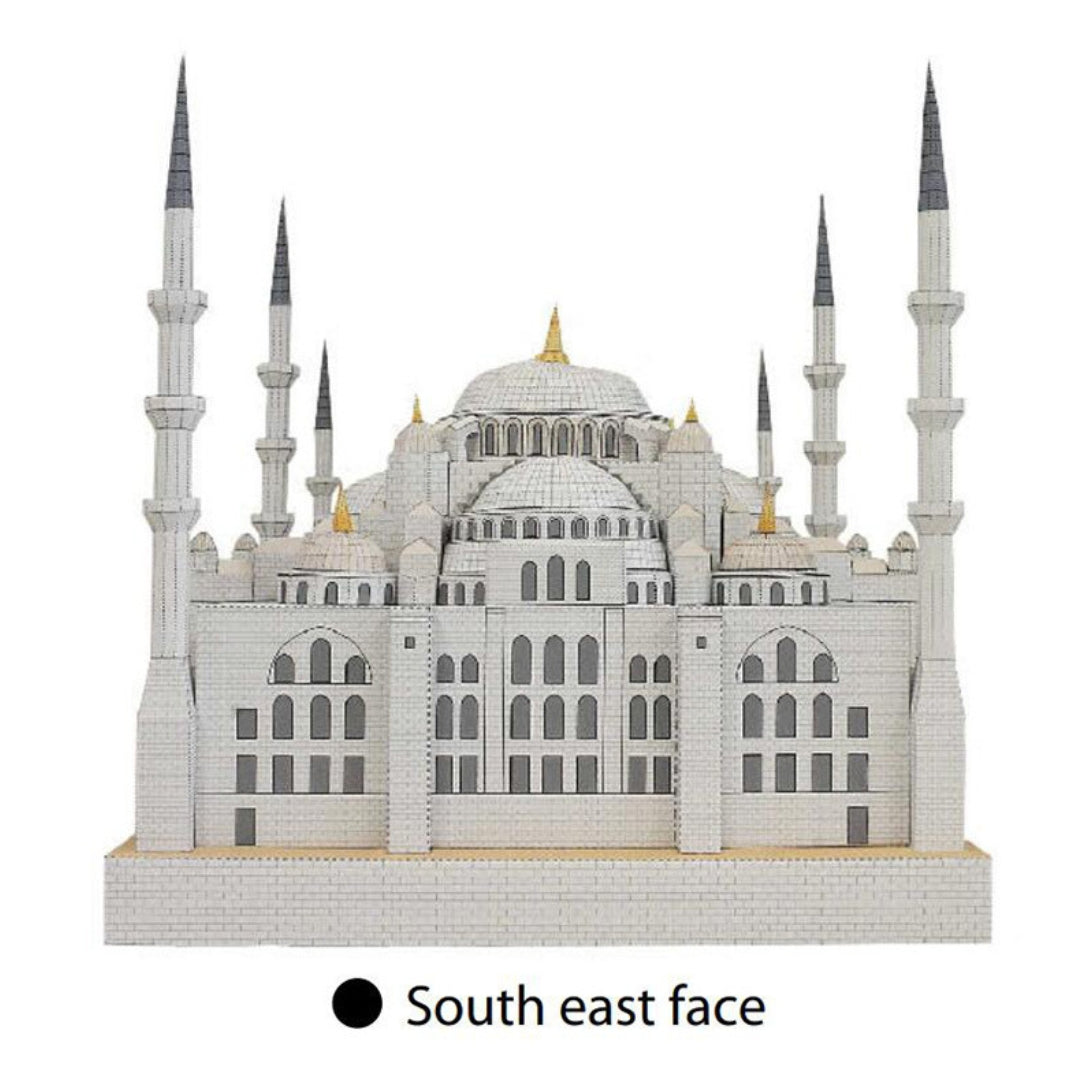 3D Paper Model Kit Of Blue Mosque