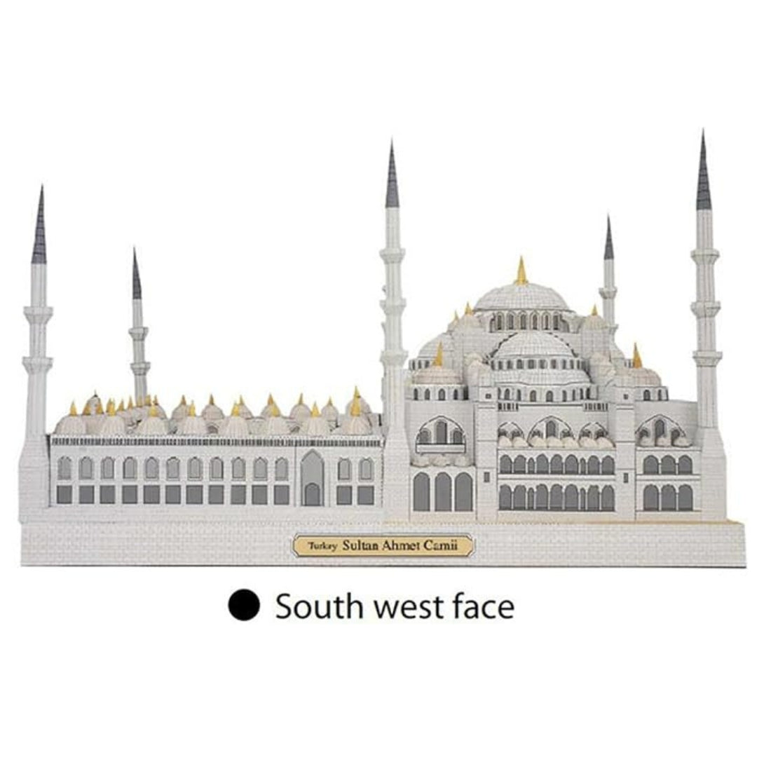 3D Paper Model Kit Of Blue Mosque