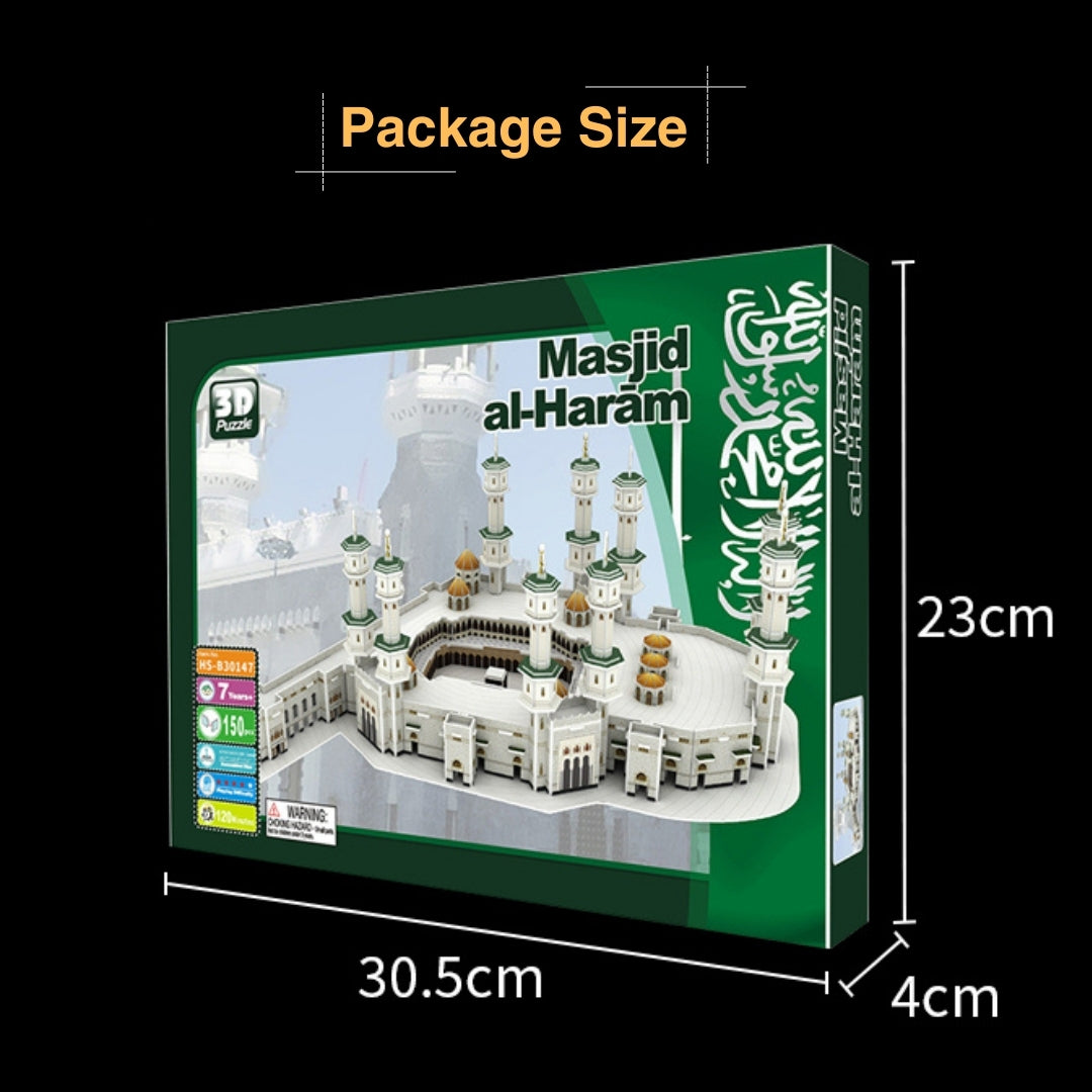 3D Paper Puzzle Of Mecca Grand Mosque