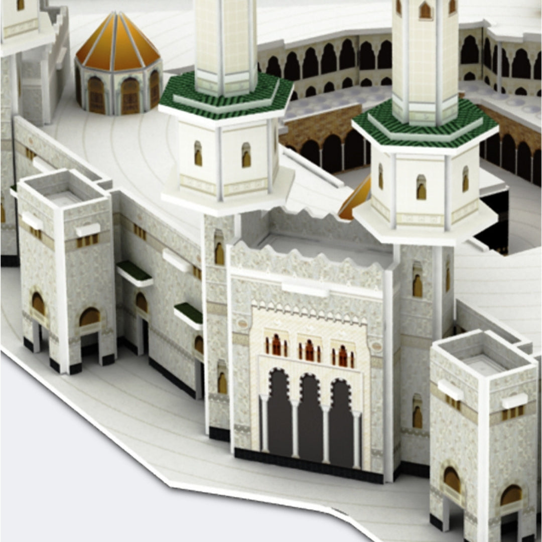 3D Paper Puzzle Of Mecca Grand Mosque