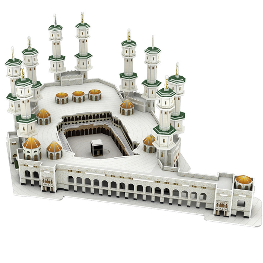 3D Paper Puzzle Of Mecca Grand Mosque