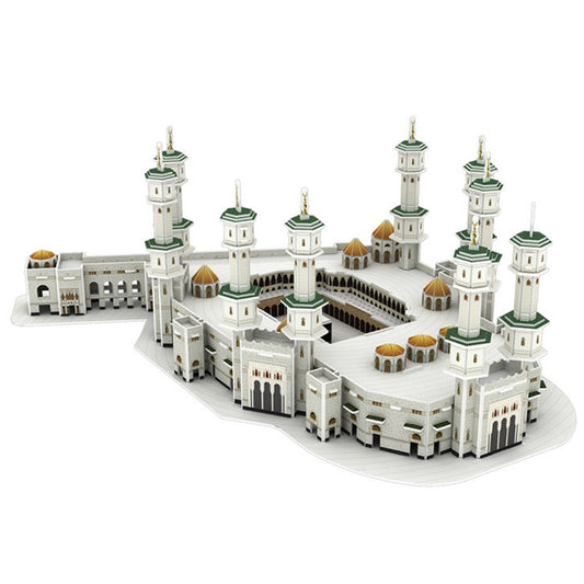 3D Paper Puzzle Of Mecca Grand Mosque