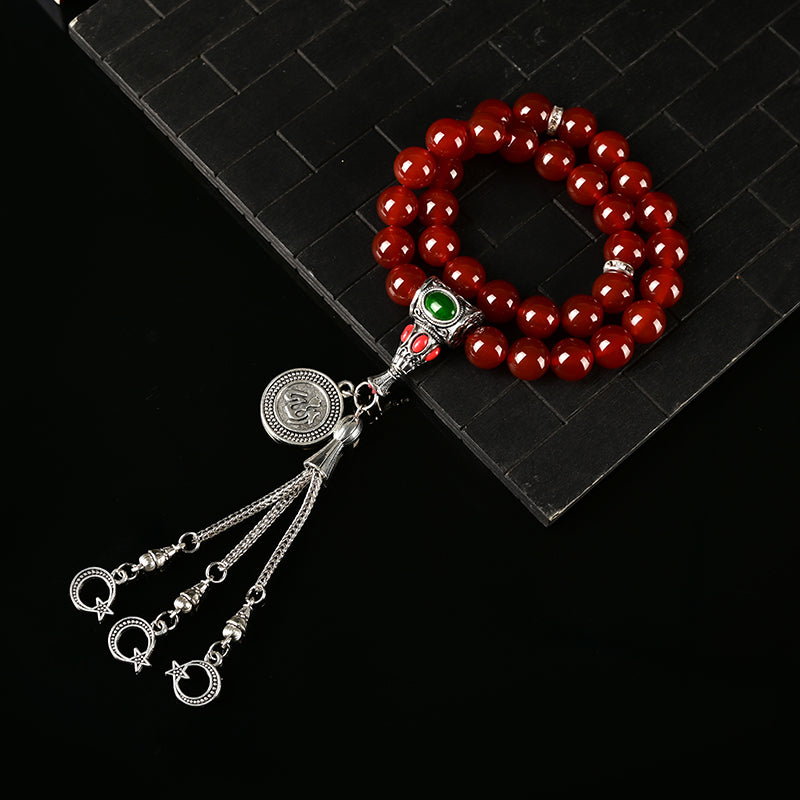 Luxury Red Agate – Tasbih Islamic Prayer Beads