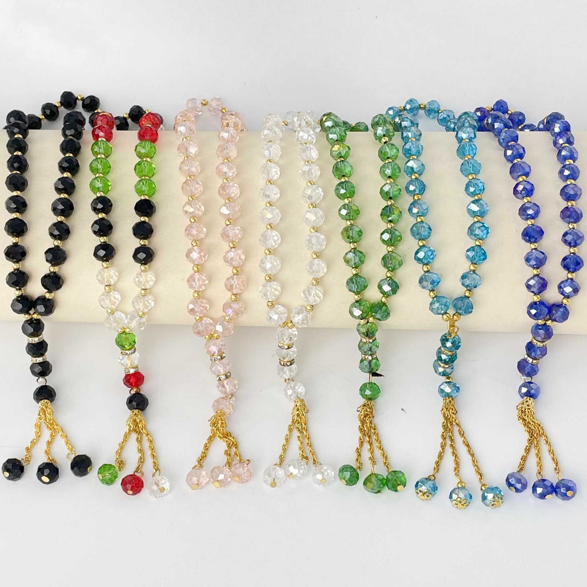 Crystal Glass 33 Beads - Tasbih Islamic Prayer Beads