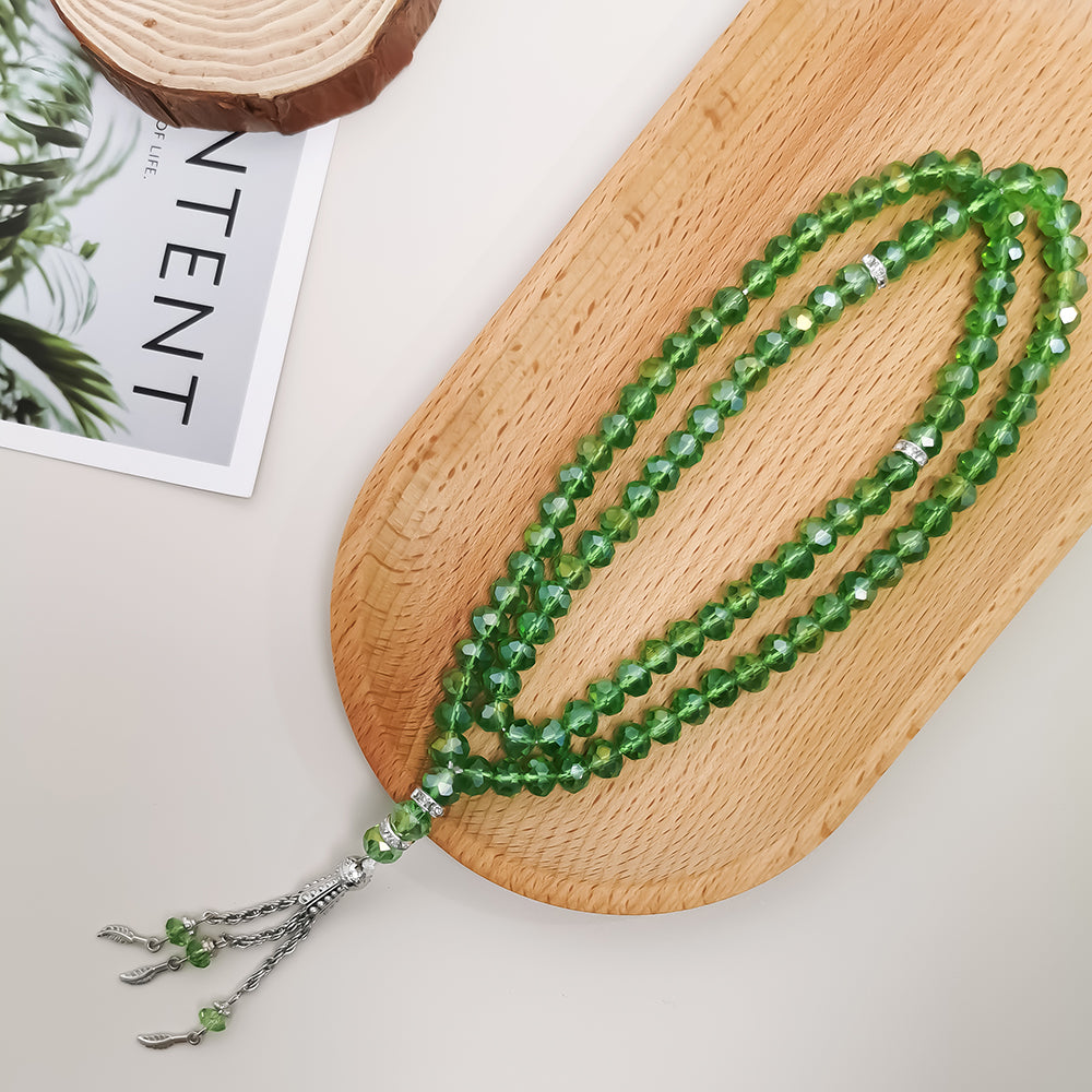 Crystal Glass 99 Beads – Tasbih Muslim Prayer Beads