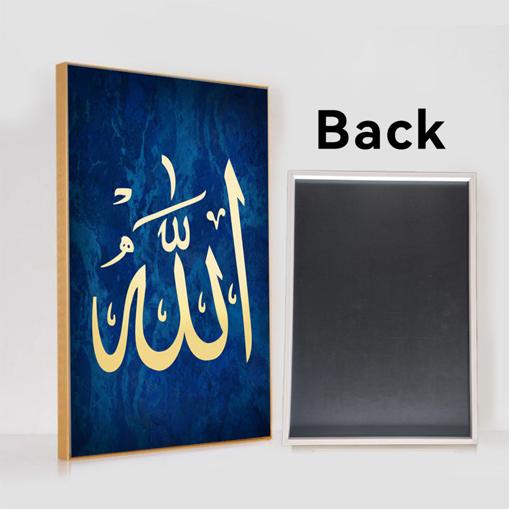 Dark Blue Arabic Wall Decor Painting