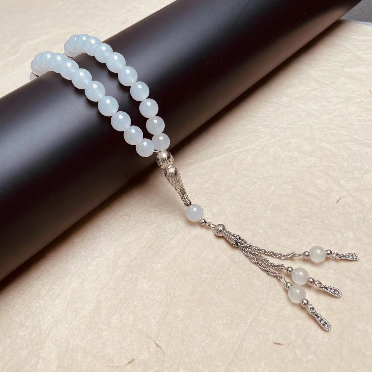 Solid Color With Beads Tassel - Tasbih Misbaha