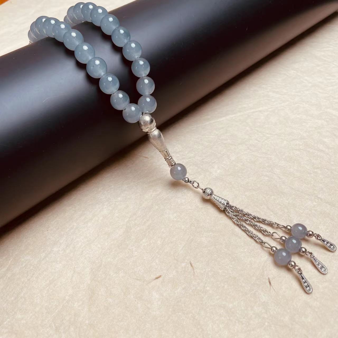 Solid Color With Beads Tassel - Tasbih Misbaha