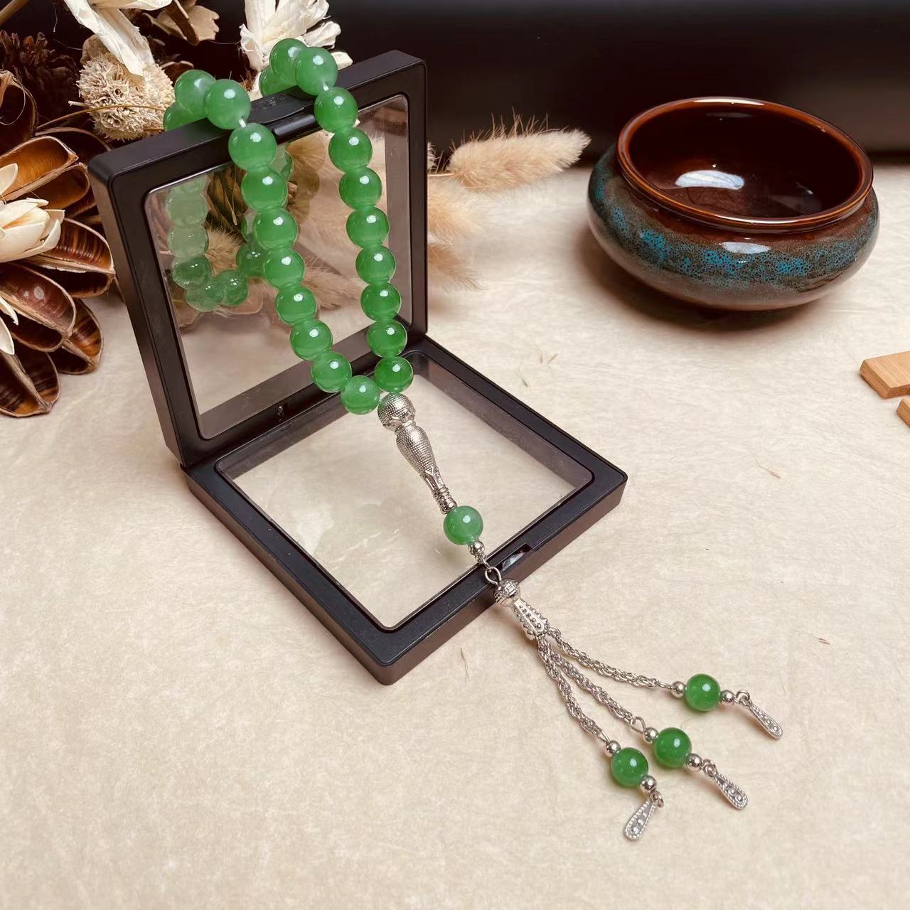 Solid Color With Beads Tassel - Tasbih Misbaha