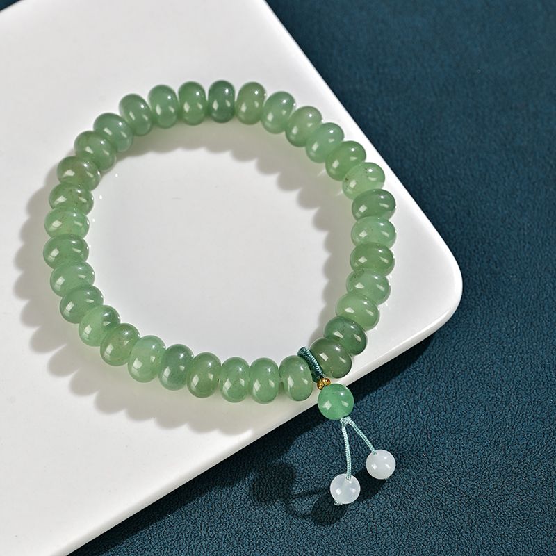 Natural Green Jade Bracelet Tasbih 33 Beads