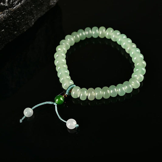 Natural Green Jade Bracelet Tasbih 33 Beads