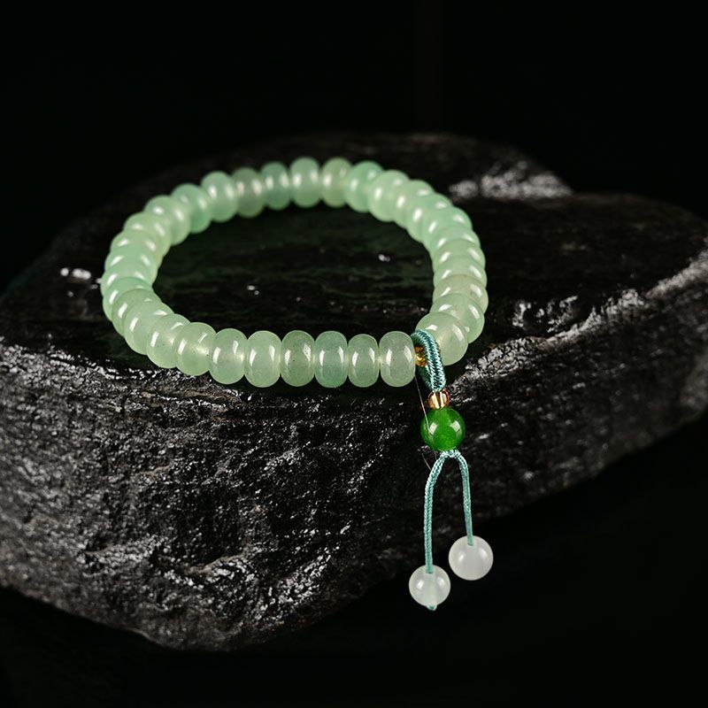 Natural Green Jade Bracelet Tasbih 33 Beads