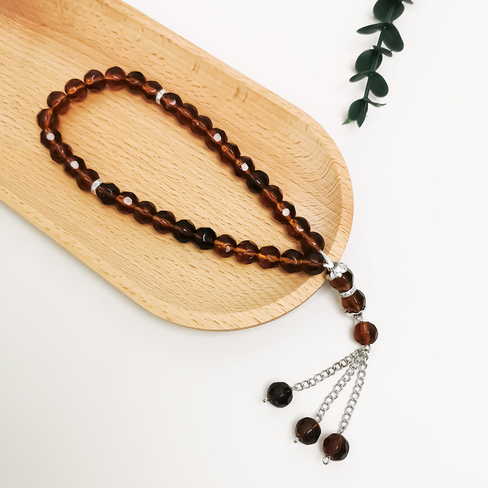 Hexagonal Glass Beads – Tasbih Islamic Prayer Beads