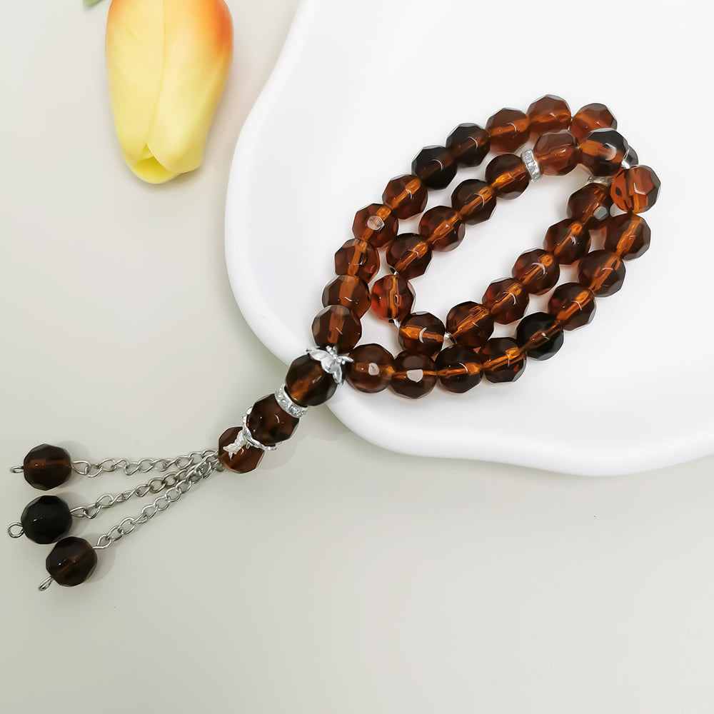 Hexagonal Glass Beads – Tasbih Islamic Prayer Beads