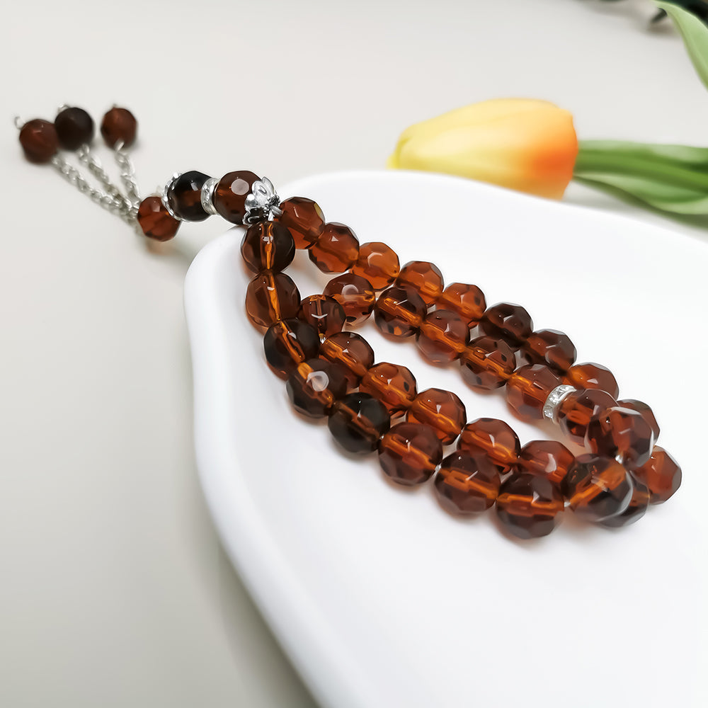 Hexagonal Glass Beads – Tasbih Islamic Prayer Beads