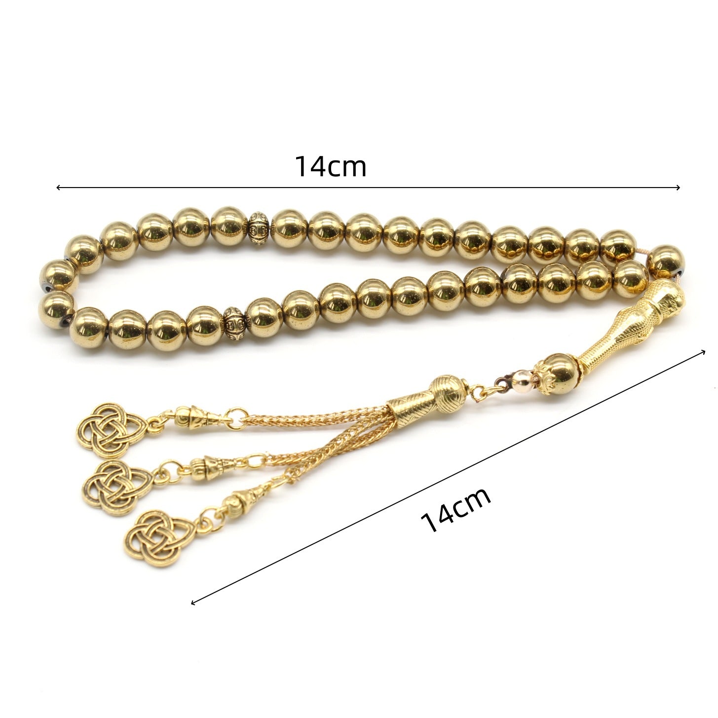 Black Gold Silver Metal - Tasbih Islamic Prayer Beads