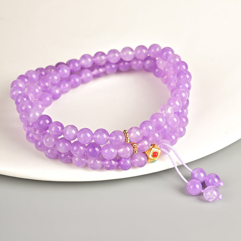 Purple Quartzite Bracelet Tasbih 99 Beads