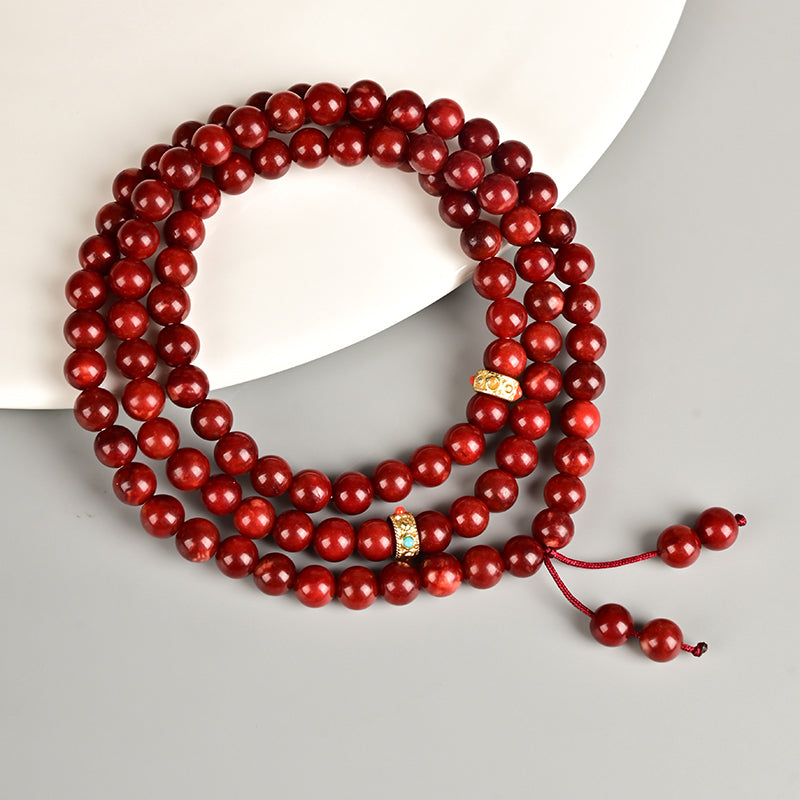 Red Quartzite Bracelet Tasbih 99 Beads