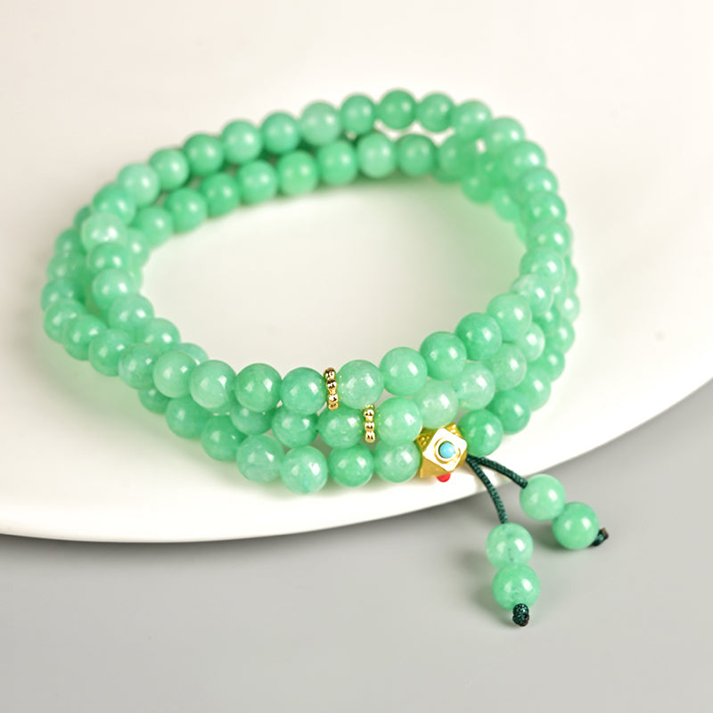 Green Quartzite Bracelet Tasbih 99 Beads