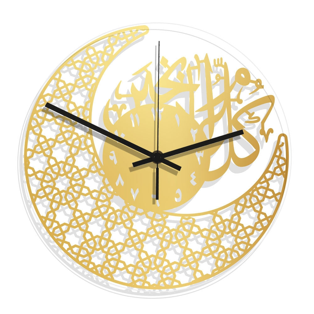 Acrylic Moon Clock In Ramadan