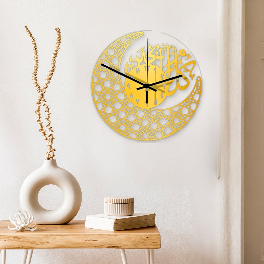 Acrylic Moon Clock In Ramadan