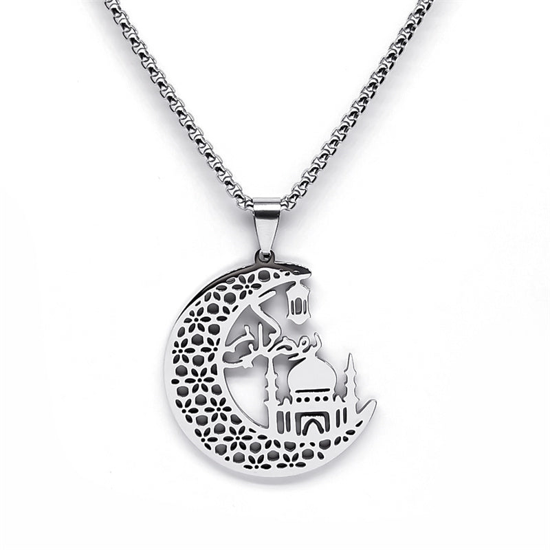 Mosque & Moon Necklace