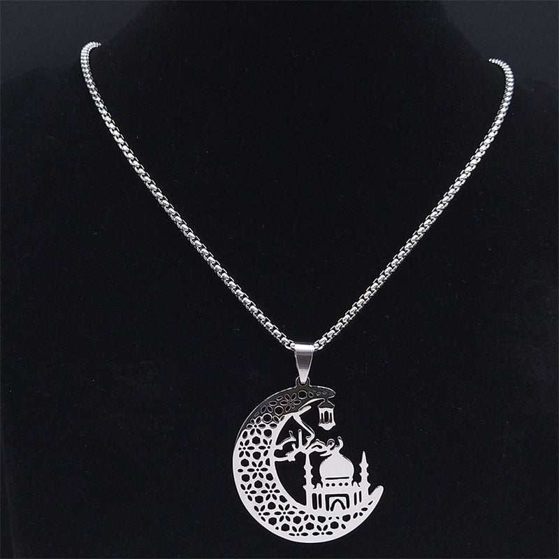 Mosque & Moon Necklace