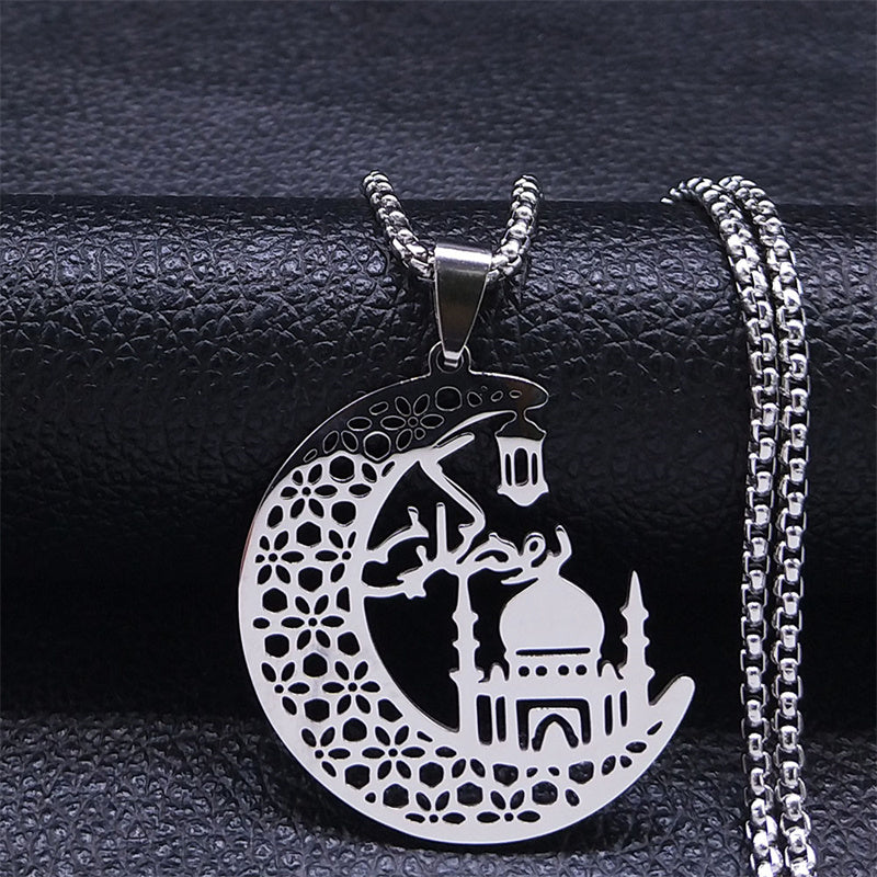 Mosque & Moon Necklace