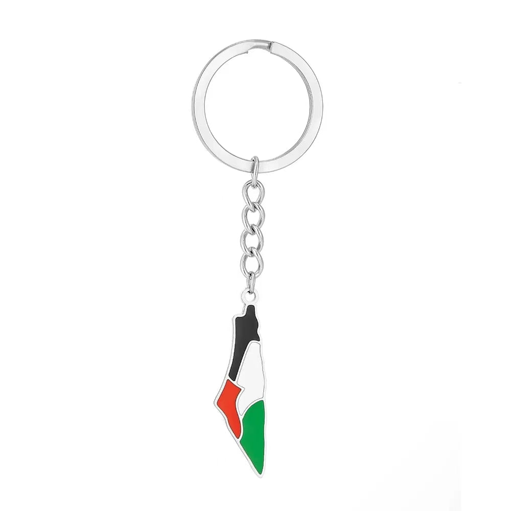 Palestine Map Keychain