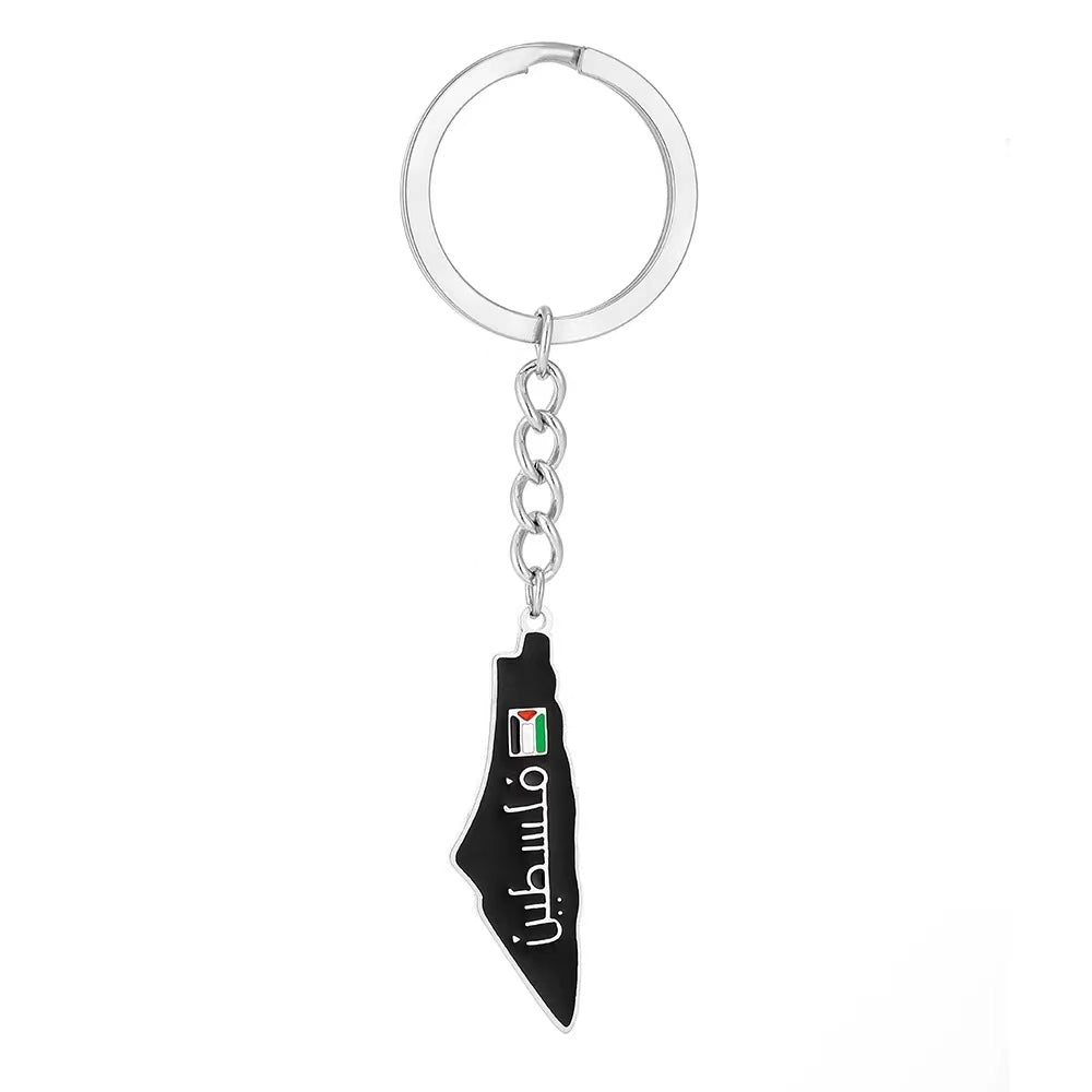 Palestine Map Keychain