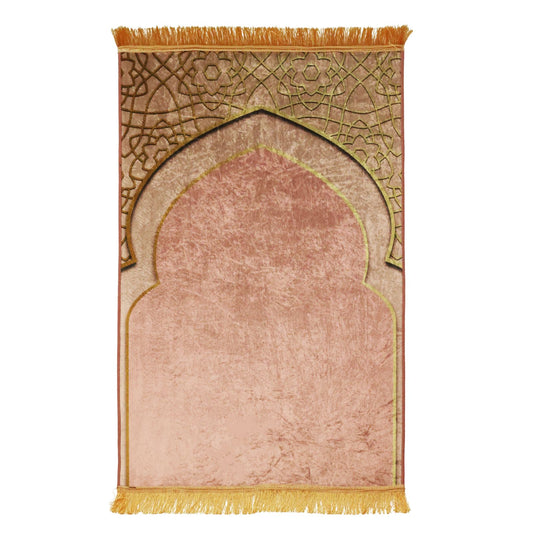 Shiny Pink Islam Arc Muslim Prayer Rug