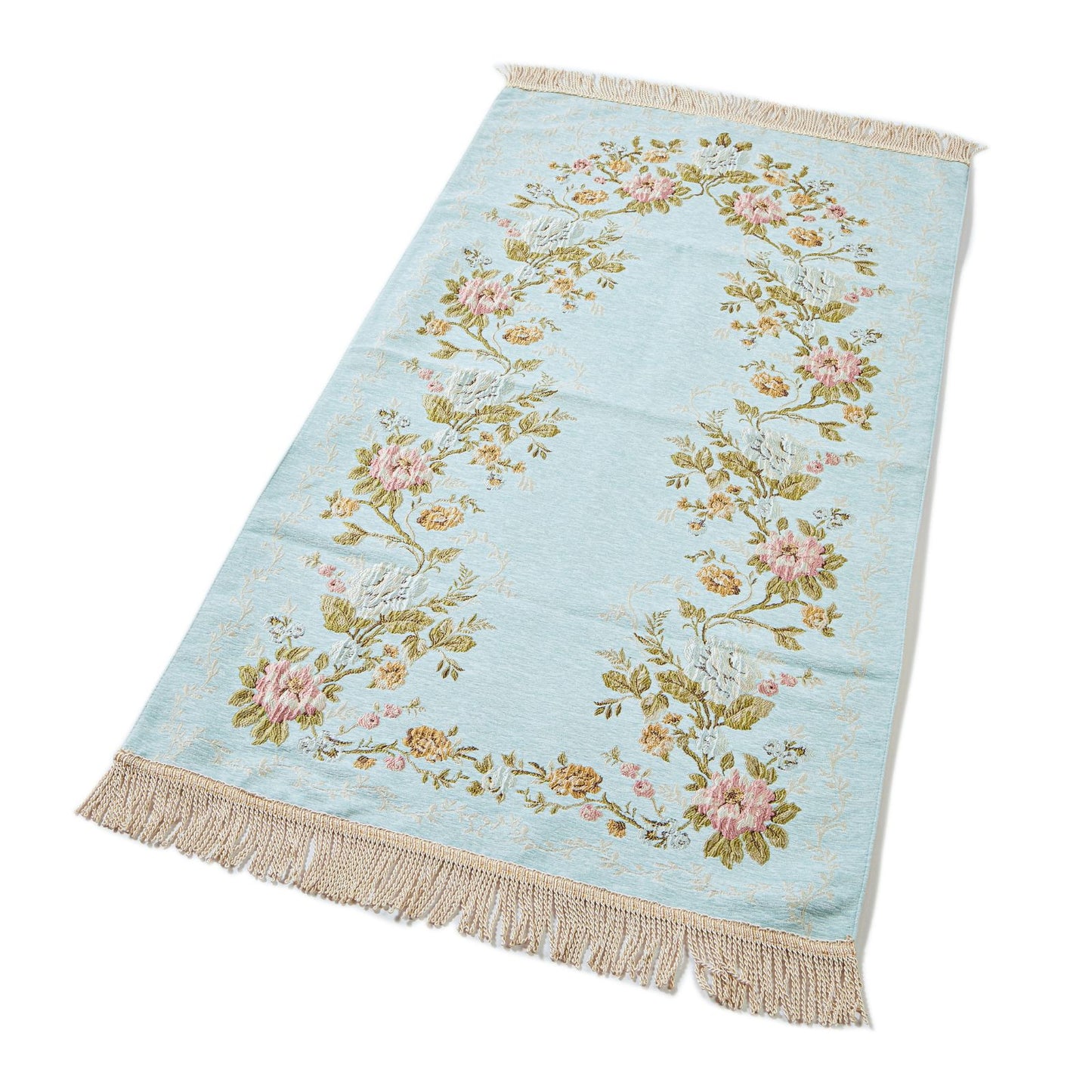 Pure Embroidered Prayer Rug Islam