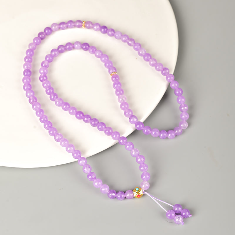 Purple Quartzite Bracelet Tasbih 99 Beads