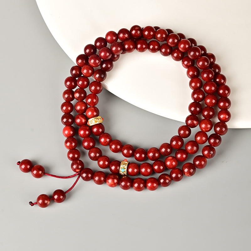 Red Quartzite Bracelet Tasbih 99 Beads