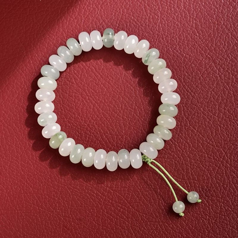 Natural White Jade Bracelet Tasbih 33 Beads