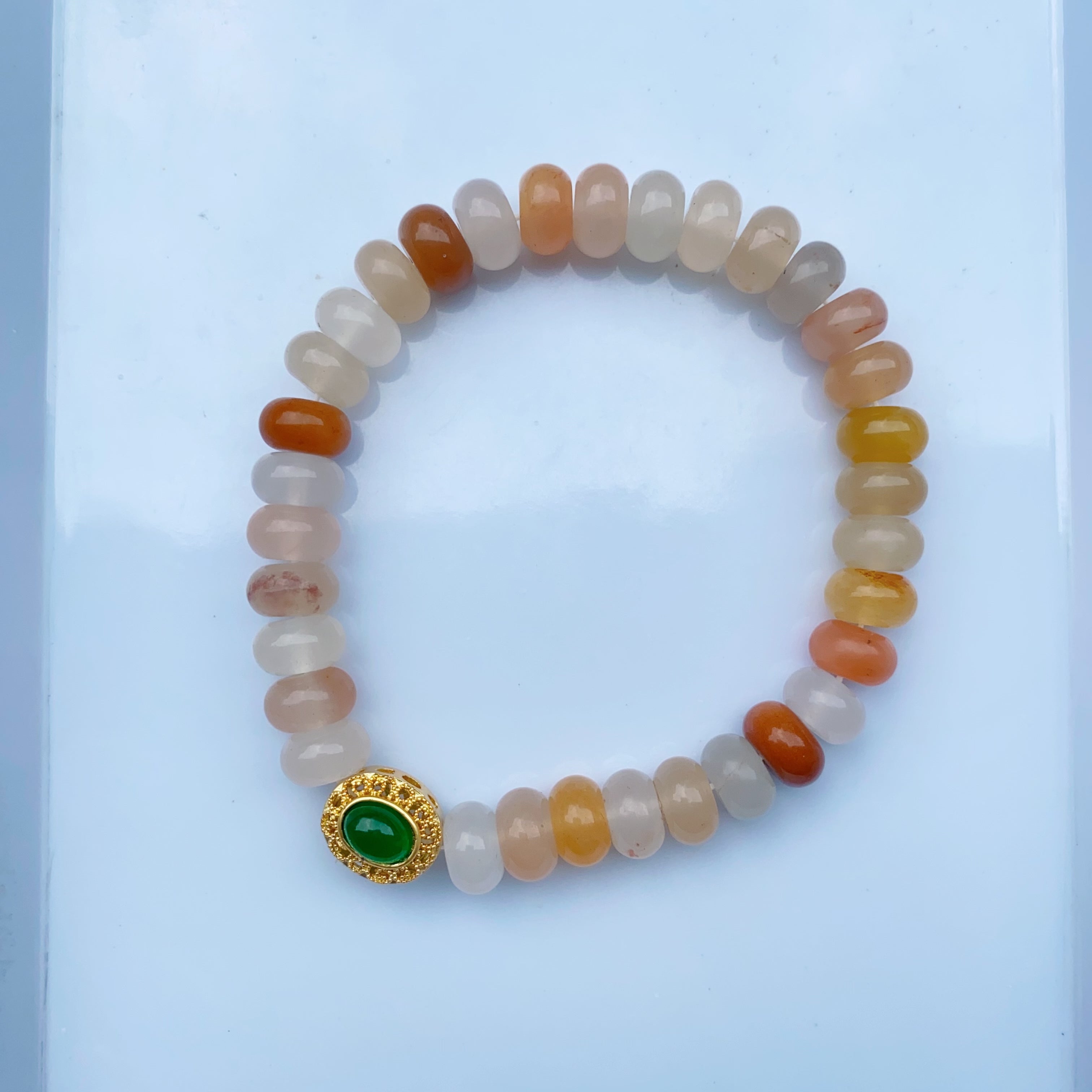 Natural Yellow Jade Bracelet Tasbih 33 Beads