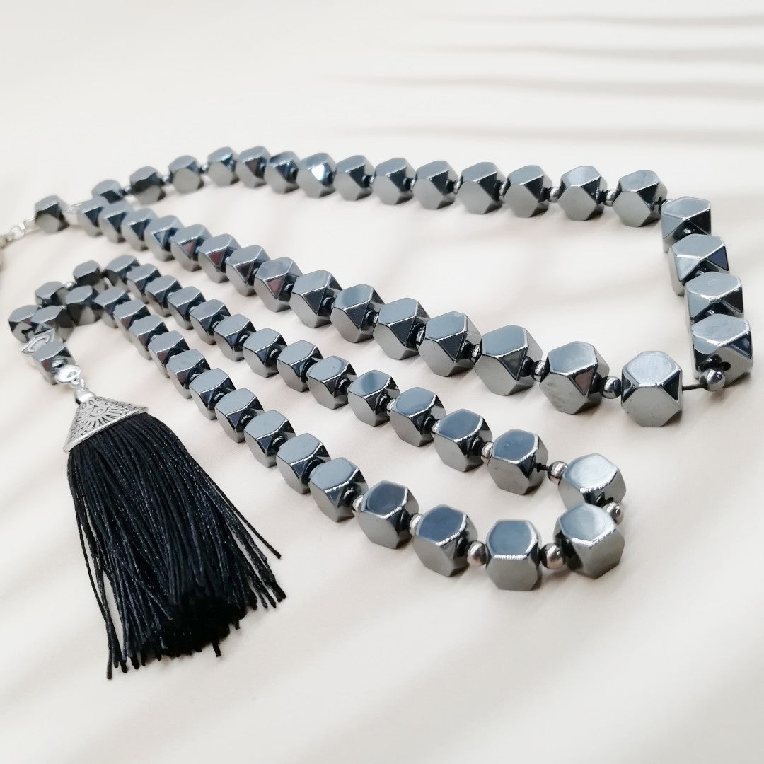 Polyhedron Hematite – Tasbih Islamic Prayer Beads